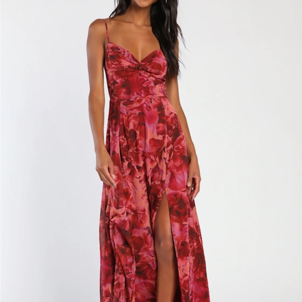 Lulus floral twist Dress